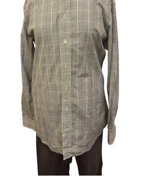 NWT Men's Green & Blue Check Dress Shirt - Tailored Look